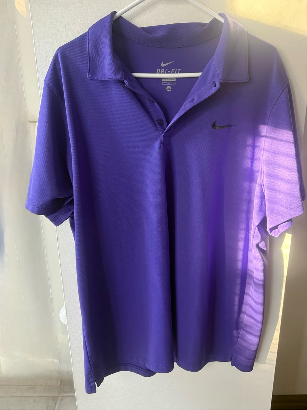 Nike Men's Purple Dri-FIT Polo Shirt